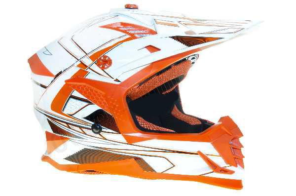 Шлем кросс ATAKI MX801 Strike Orange/Black matt
