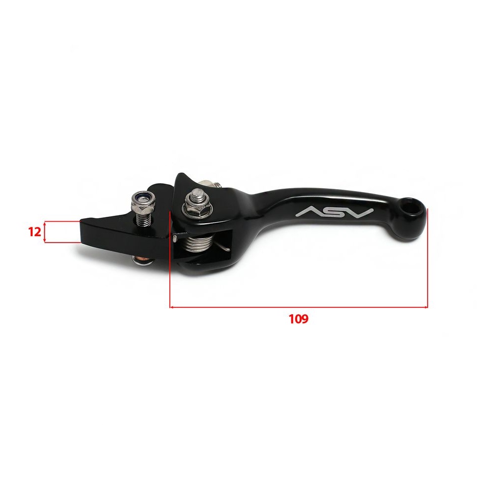 Рычаг (ручка) сцепления и тормоза ASV CNC rep. Black (комплект) 1