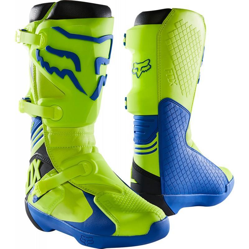 Мотоботы Fox Comp Boot Yellow/Blue