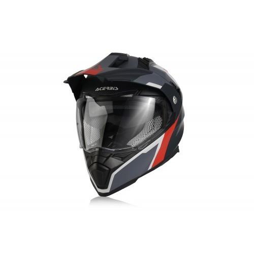 Шлем мотард ACERBIS FLIP FS-606 GREY/RED