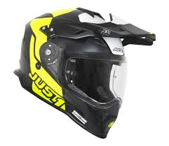 Шлем (мотард) JUST1 J34 TOUR Hi-Vis yellow/black matt (2020)