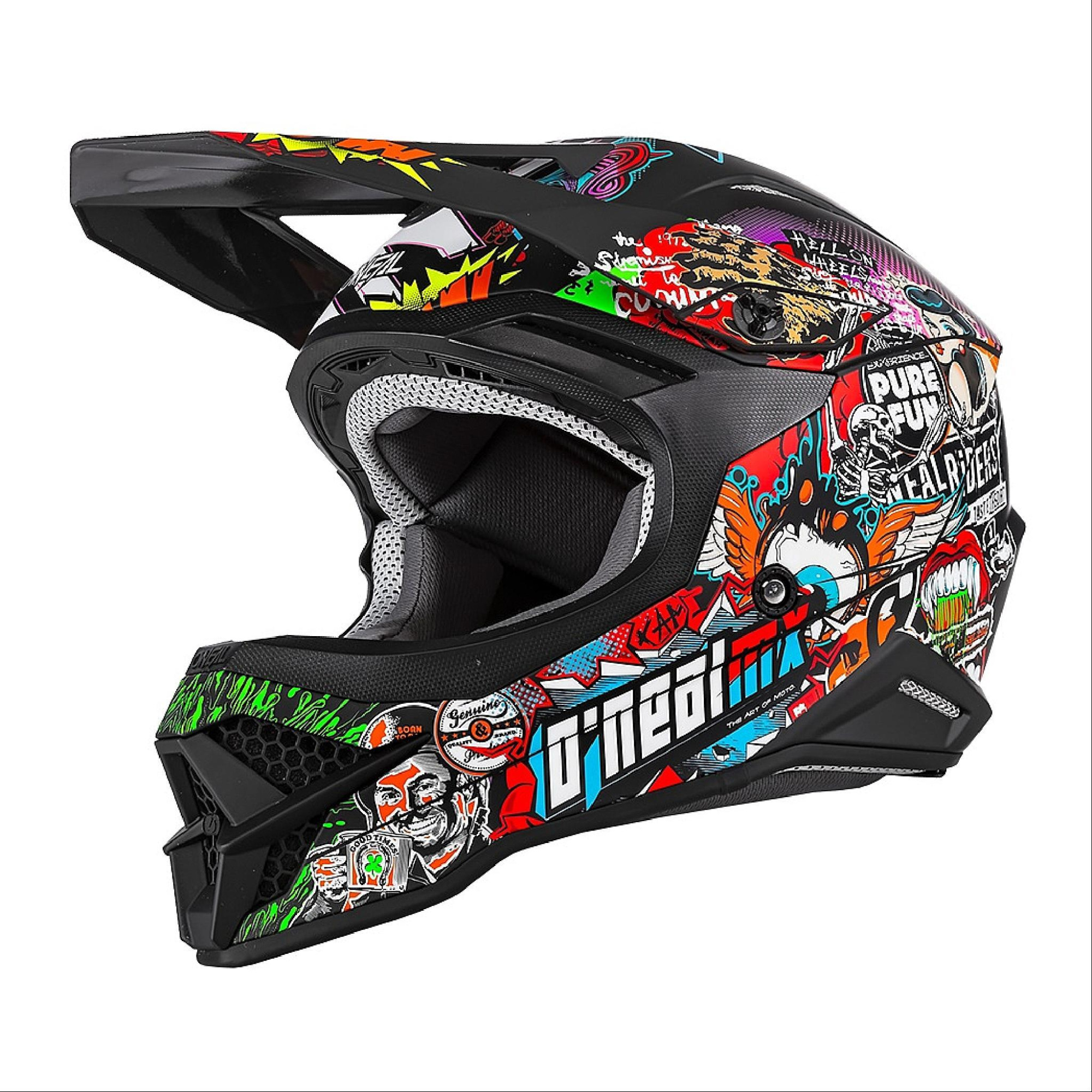 Шлем кроссовый ONEAL 3SERIES CRANK 2.0 red/green
